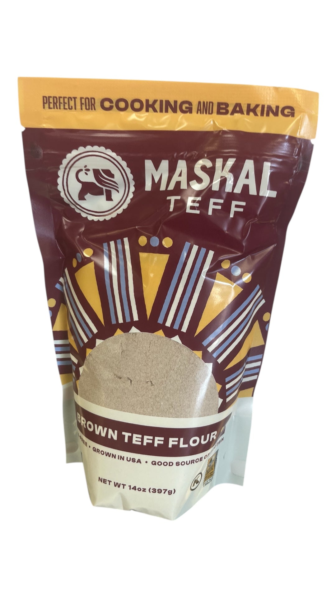 Maskal Teff flour wt. 14 oz (Brown or ivory) image 2