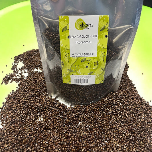 Whole Black Cardamon (የተፈለፈ:ኮረሪማ) - 8oz image 0
