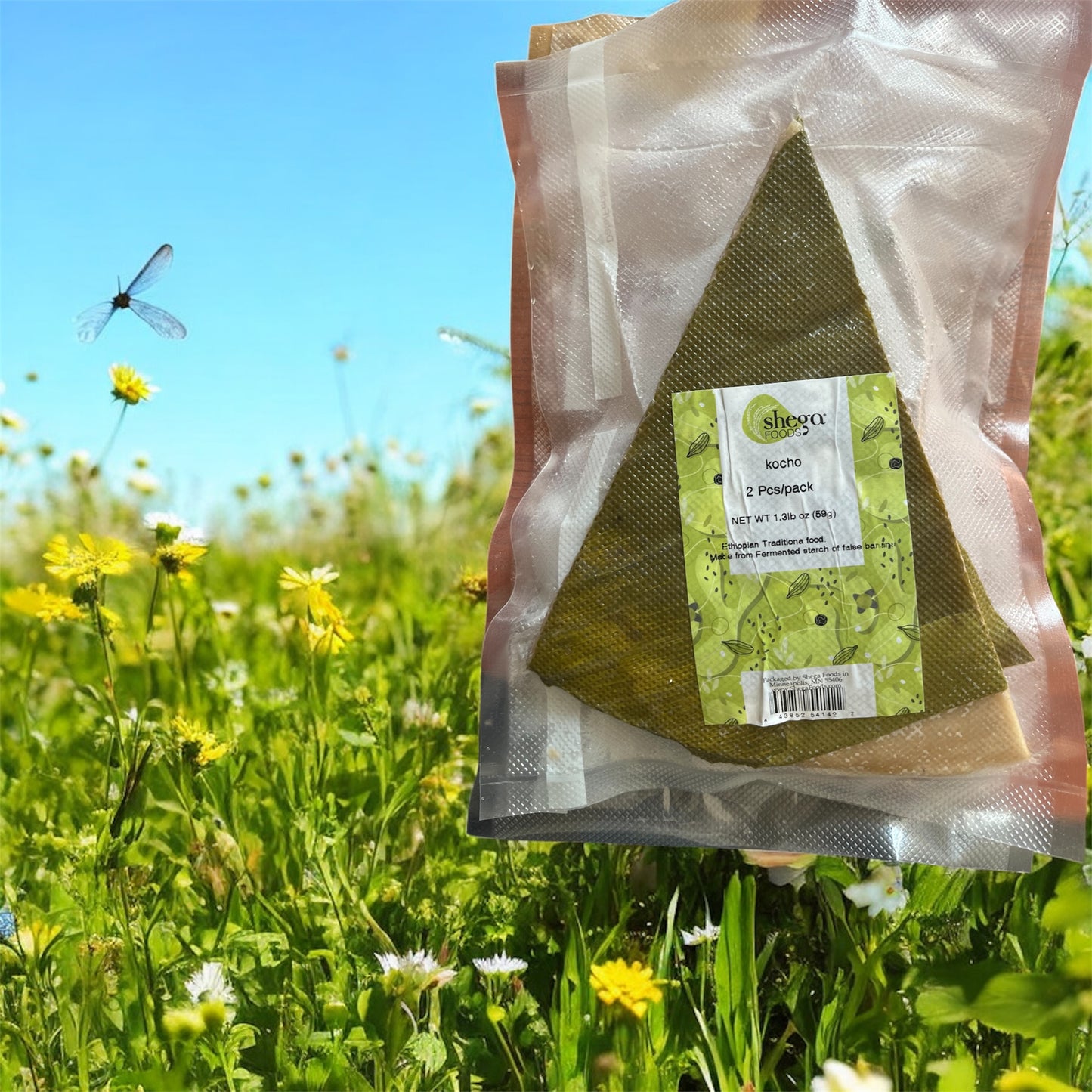KOCH (ቆጮ)wt.1.3lb Ethiopian traditional food  made from fermented starch of fals image 0
